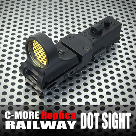 C-More Tactical Railway Reflex Sight 8 MOA Red Dot with mount